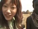 Japan Documenterist girl pay for African 