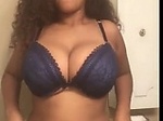 Big tits black girl stripping 