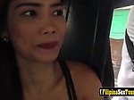 Hot Asian hoe is picked up in the street by a sex touri 