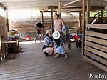 Group cum on tits Farm Girls 