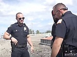Cop forces gay man to suck dick Apprehended Breaking an 