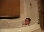 Hot blonde teen masturbating in the tub on hidden cam 