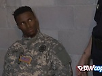 Bogus soldier makes his cock hard for milf cops to ride 