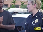 A police officer stops black random guy for the best bl 
