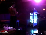  Spanish girl strokes stripper cock on disco stage 