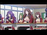 Pregnant hentai coeds groupsex lesson in the classroom 