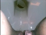 Girl film herself piss and shit in the toilet 