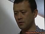 Horny japanese mature babes sucking and fucking cock JA 