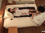 Spy video of a cute Japanese mifl getting a sensual mas 