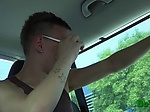 Nasty sex games of gays in a car 