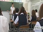 Subtitled CFNM nudist Japanese transfer student school 