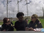 HORNY COPS impaled by black huge cock on the roof 