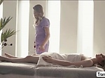 TS Ella visits a massage parlor togets anal 