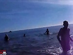 2012 nude beach ocean bath run at Frances Cap dAgde 