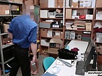 Shoplifter Emma Hix gets her pussy owned by a LP Office 