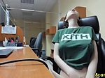 hot mommy has a lot of fun at work 