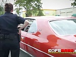 BLACK fugitive taken by HORNY WHITE cops forced to FUCK 