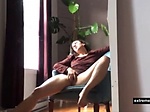 My Mother masturbating in her lazy chair 