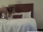 blond mom high heels pumps naked bed fuck 