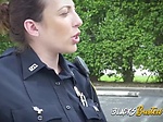Two female police officers arrested a black guy after a 