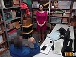 Busty latina teen thief offers pussy to avoid jail 