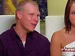 Newly interracial couple joins playboy mansion swing re 