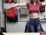 Busty teen thief is fucked by an officer 