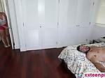 Cute Leah Lee teen pussy welcomes stepbrothers cock 