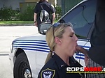 Bisexual cops fuck BLACK criminal next to PATROL 