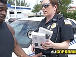 Big black guy fucks two cops for a reality tv with mass 