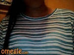 Omegle Girl teases with seethrough top 