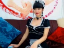Babe Cosplays as Maid Toys her Pussy 