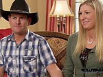 Cowboy sharing wife with stranger in a swinger group 