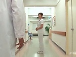 Horny and so sexy Asian nurse getting kinky with doctor 
