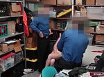 2 officers fuck a busty babe shoplifter 