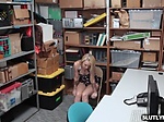 Young blonde teens tight vagina romped over the desk 