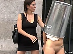 Spanish slave naked disgraced in public 