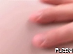 Aroused floosy Oleja fucks on camera 