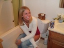 girl on toilet 