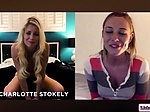 Lesbian babe video chats and masturbates 