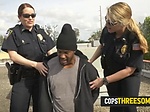 Cops love interracial threesome on the roof 