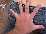 Tiny teen bounces on a thick cock 