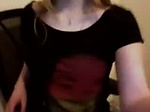 Blonde shows perfect tits and pussy on chatroulette 