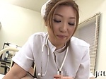 Nurse takes dick deep inside  
