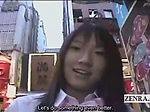 Subtitled extreme Japan public embarrassing semen prank 